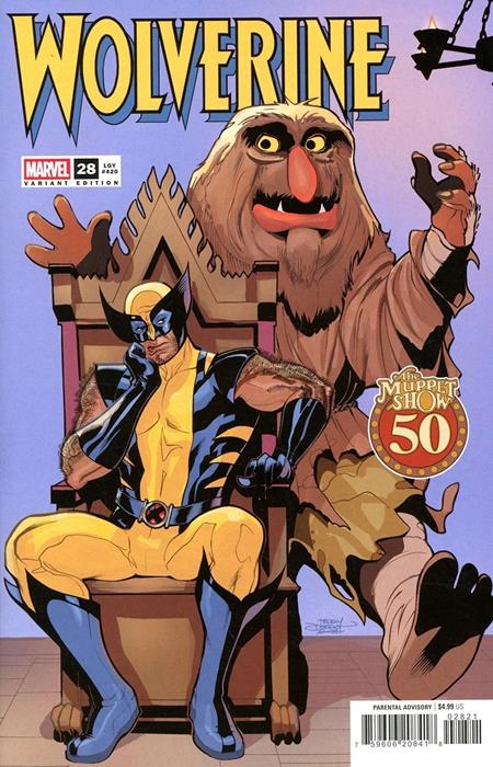 Cover of Df Wolverine #28 Muppets Variant Signed By Terry And Rachel Dodson, cover art by Terry Dodson, Rachel Dodson