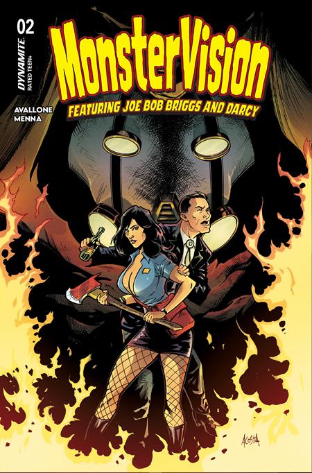 Cover of Monstervision Featuring Joe Bob Briggs And Darcy #2 CVR A Dave Acosta, cover art by Dave Acosta