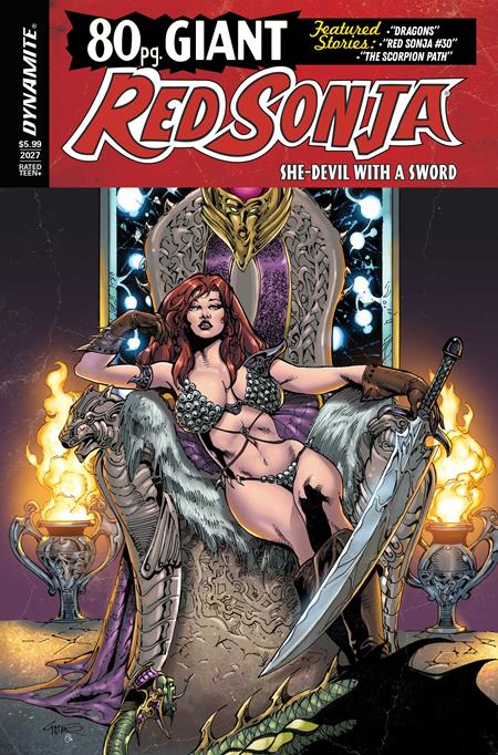 Cover of Red Sonja 80 Page Giant #1 (One Shot) CVR A Roberto Castro, cover art by Roberto Castro