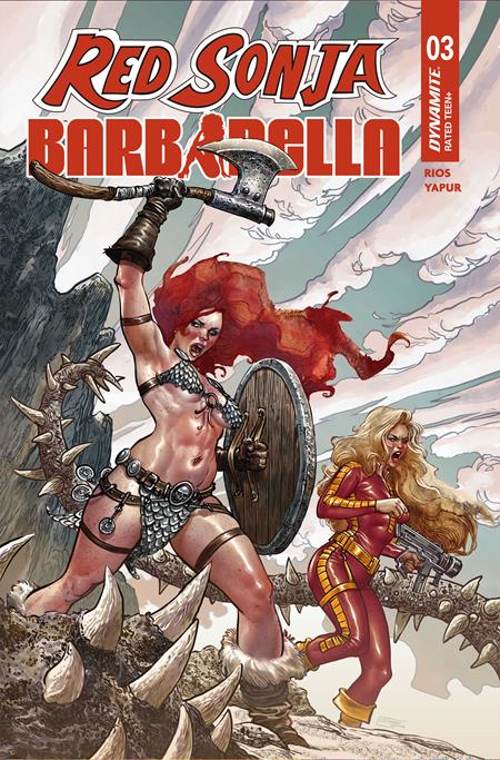 Cover of Red Sonja Barbarella #3 CVR C Diego Yapur VAR, cover art by Diego Yapur