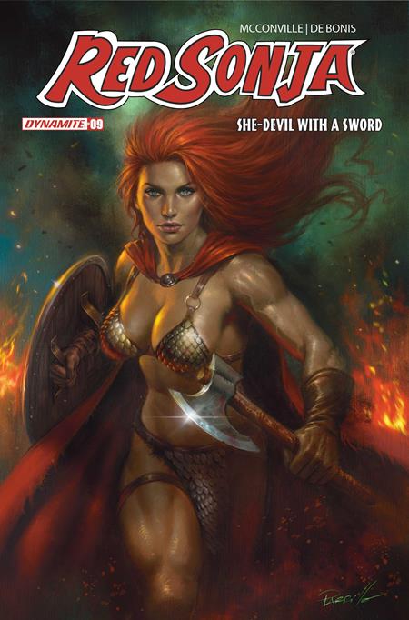 Cover of Red Sonja Shedevil With A Sword #9 CVR B Lucio Parrillo VAR, cover art by Lucio Parrillo