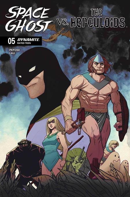 Cover of Space Ghost Vs The Herculoids #5 CVR B Drew Moss VAR, cover art by Drew Moss
