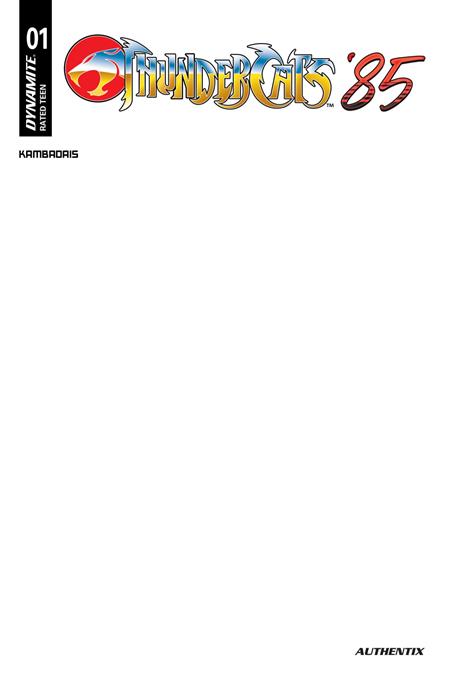 Cover of Thundercats 85 #1 CVR E Blank Authentix VAR, cover art by Blank Authentix