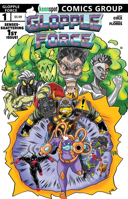 Cover of Glopple Force #1 CVR C Johnny J Flores Giant-Size Homage VAR, cover art by Johnny J. Flores