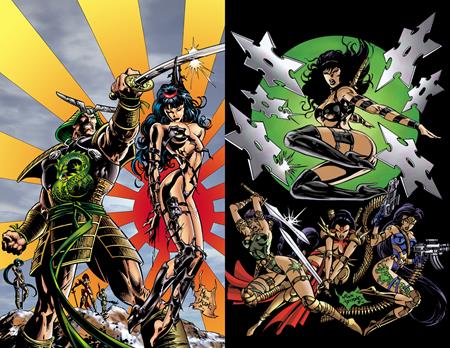 Cover of Jade Warriors #4 CVR D Mike Deodato Holofoil Flip Cover VAR, cover art by Mike Deodato