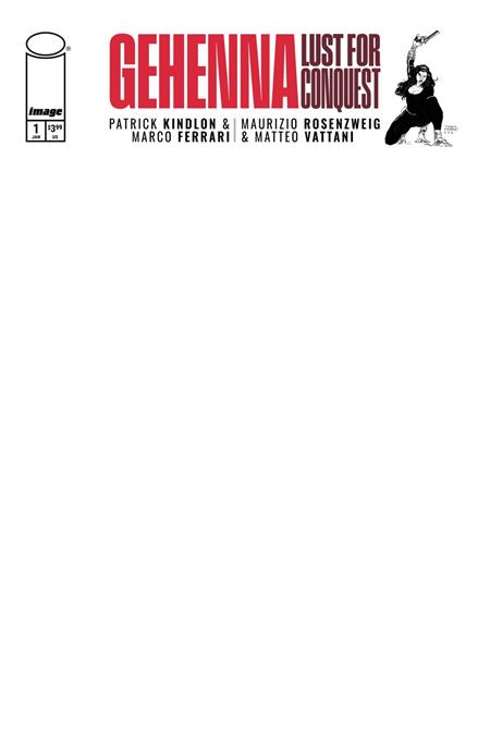 Cover of Gehenna Lust For Conquest #1 (Of 4) CVR G Blank Sketch VAR (MR), cover art by Blank Sketch