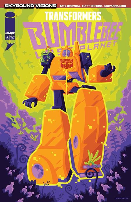 Cover of Transformers Bumblebee Lost Planet #1 (Of 6) CVR C Tom Whalen VAR, cover art by Tom Whalen
