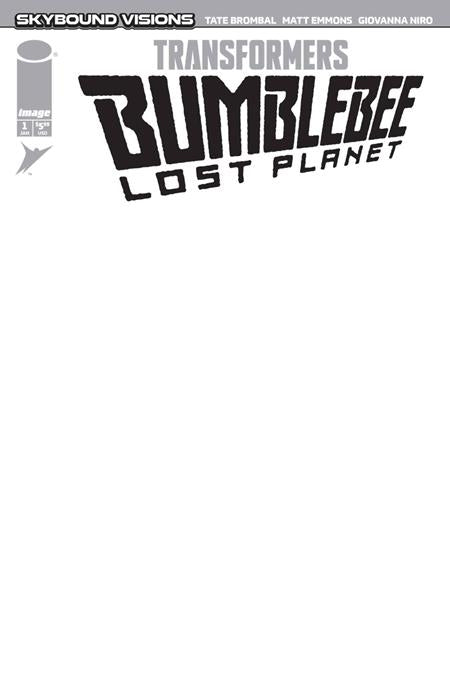 Cover of Transformers Bumblebee Lost Planet #1 (Of 6) CVR G Blank Sketch VAR, cover art by Blank Sketch