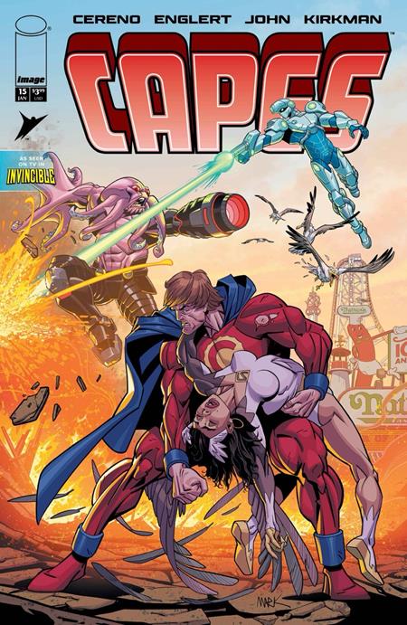 Cover of Invincible Universe Capes #15 CVR A Mark Englert, cover art by Mark Englert