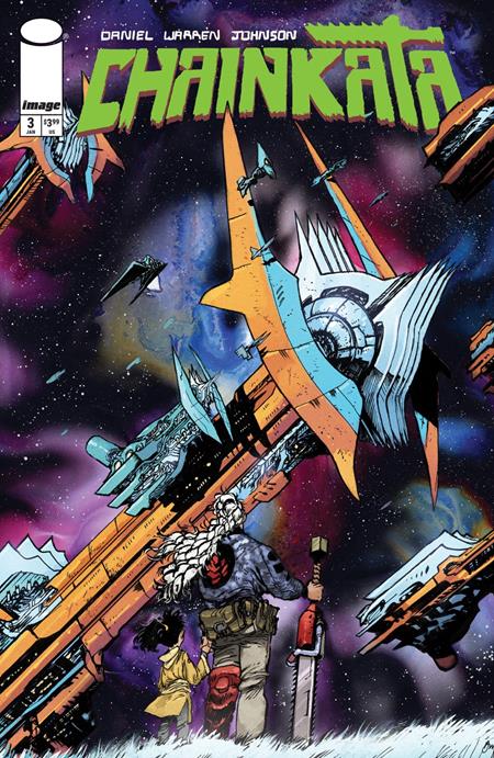 Cover of Chainkata #3 CVR A Daniel Warren Johnson & Mike Spicer, cover art by Daniel Warren Johnson, Mike Spicer