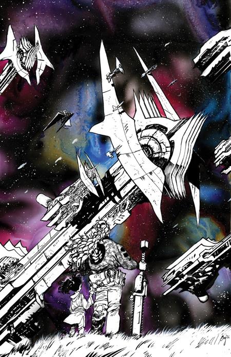 Cover of Chainkata #3 CVR D Daniel Warren Johnson Raw Art VAR, cover art by Daniel Warren Johnson