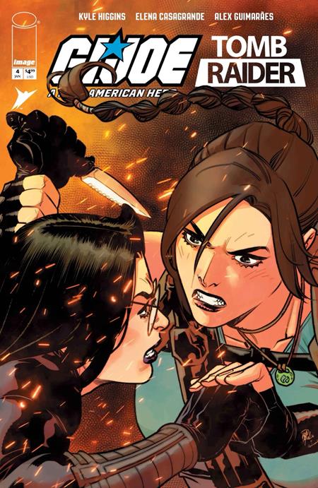 Cover of Gi Joe A Real American Hero Tomb Raider #4 (Of 5) CVR A Elena Casagrande & Alex Guimaraes, cover art by Elena Casagr