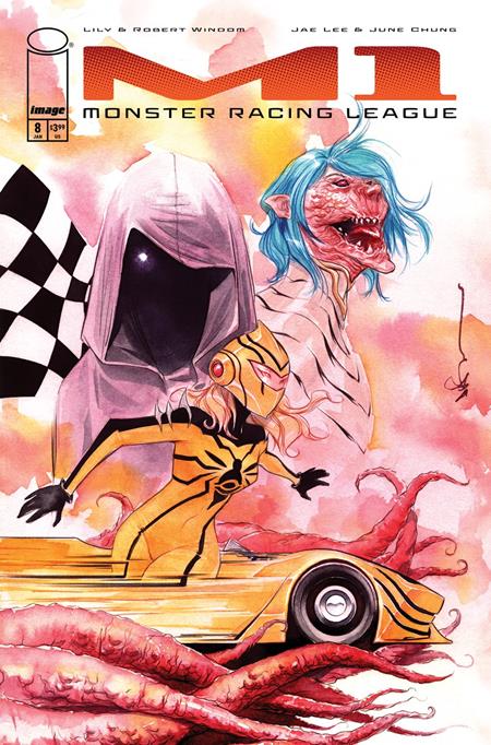 Cover of M1 Monster Racing League #8 CVR B Dustin Nguyen VAR, cover art by Dustin Nguyen