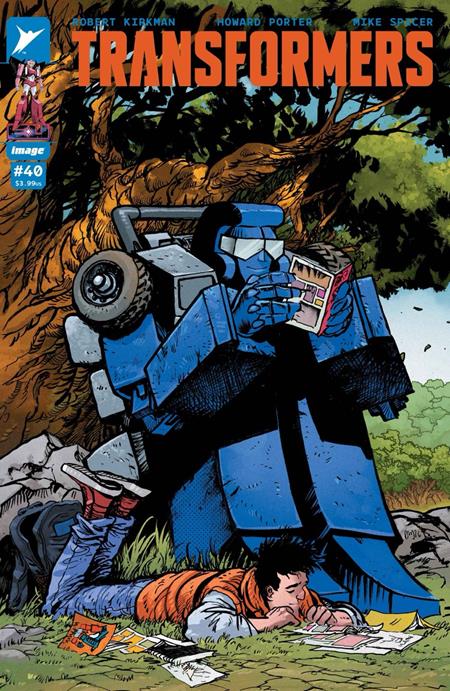 Cover of Transformers #40 CVR B Daniel Warren Johnson & Mike Spicer VAR, cover art by Daniel Warren Johnson, Mike Spicer