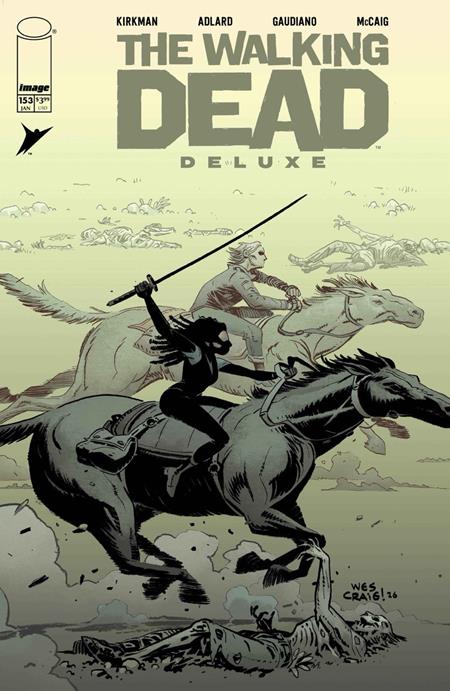 Cover of Walking Dead Deluxe #153 CVR C Wes Craig & Dave Mccaig VAR (MR), cover art by Wes Craig, Dave McCaig