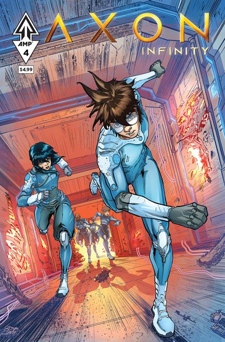 Cover of Axon Infinity #4 (Of 5), cover art by Rafael Lanhellas