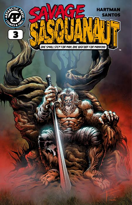 Cover of Savage Sasquanaut #3 CVR B Rod Thornton VAR, cover art by Rod Thornton