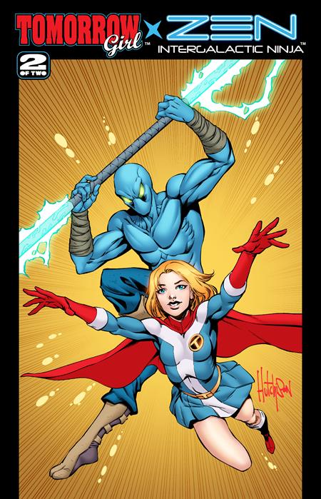 Cover of Tomorrow Girl X Zen Intergalactic Ninja #2 (Of 2) CVR A David Hutchison, cover art by David Hutchison