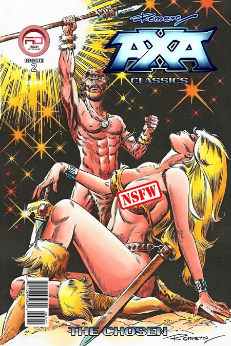 Cover of Axa #2 CVR B Romero Naughty VAR (MR), cover art by Romero