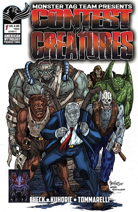 Cover of Contest Of Creatures #1 CVR C Buz Hasson VAR (MR), cover art by Buz Hasson