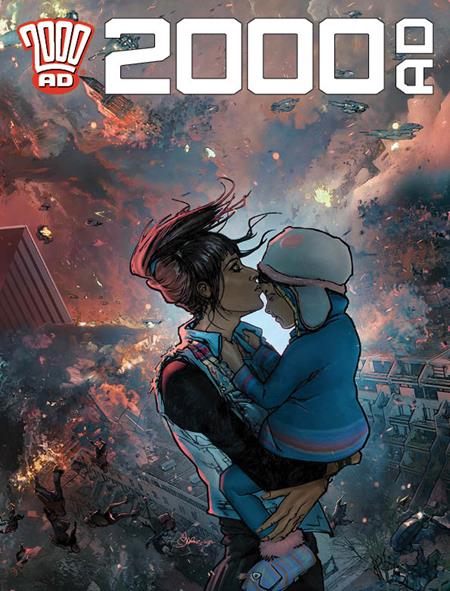 Cover of 2000 Ad Prog #2514, cover art by Mark Harrison