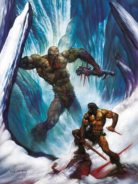 Cover of Savage Sword Of Conan #18 CVR D Liam Sharp Virgin Cardstock VAR (MR), cover art by Liam Sharp