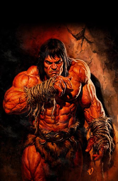 Cover of Conan The Barbarian #39 CVR F Ariel Olivetti Virgin Cardstock VAR (MR), cover art by Ariel Olivetti