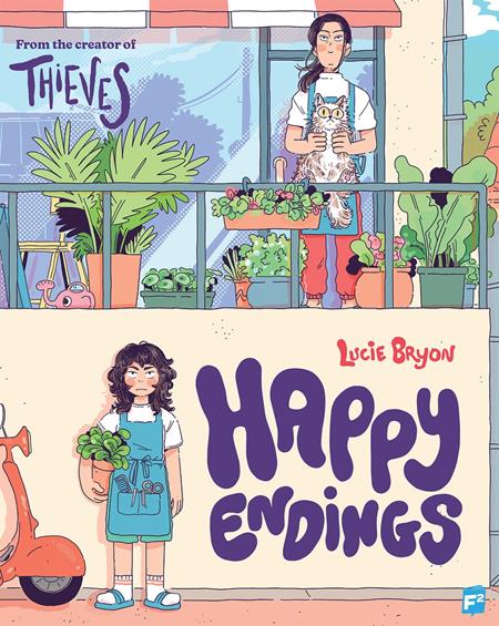 Cover of Happy Endings TP, cover art by Lucie Bryon