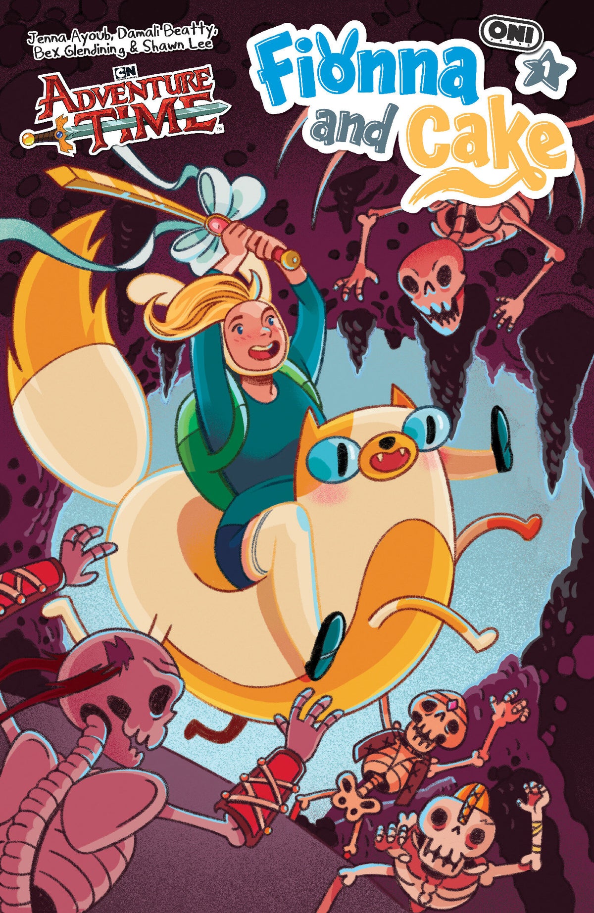 Cover of Adventure Time Fionna & Cake #1 Cover B Nicole Goux Var, cover art by Nicole Goux