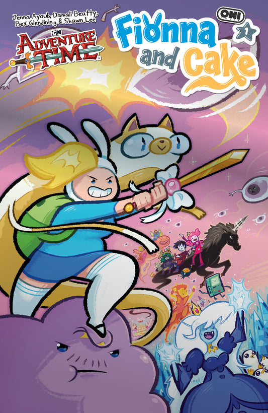 Cover of Adventure Time Fionna & Cake #1 Cover E Reggie Graham Foil Var, cover art by Reggie Graham