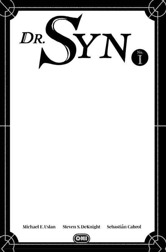 Cover of Dr Syn #1 Cover D Blank Sketch Var