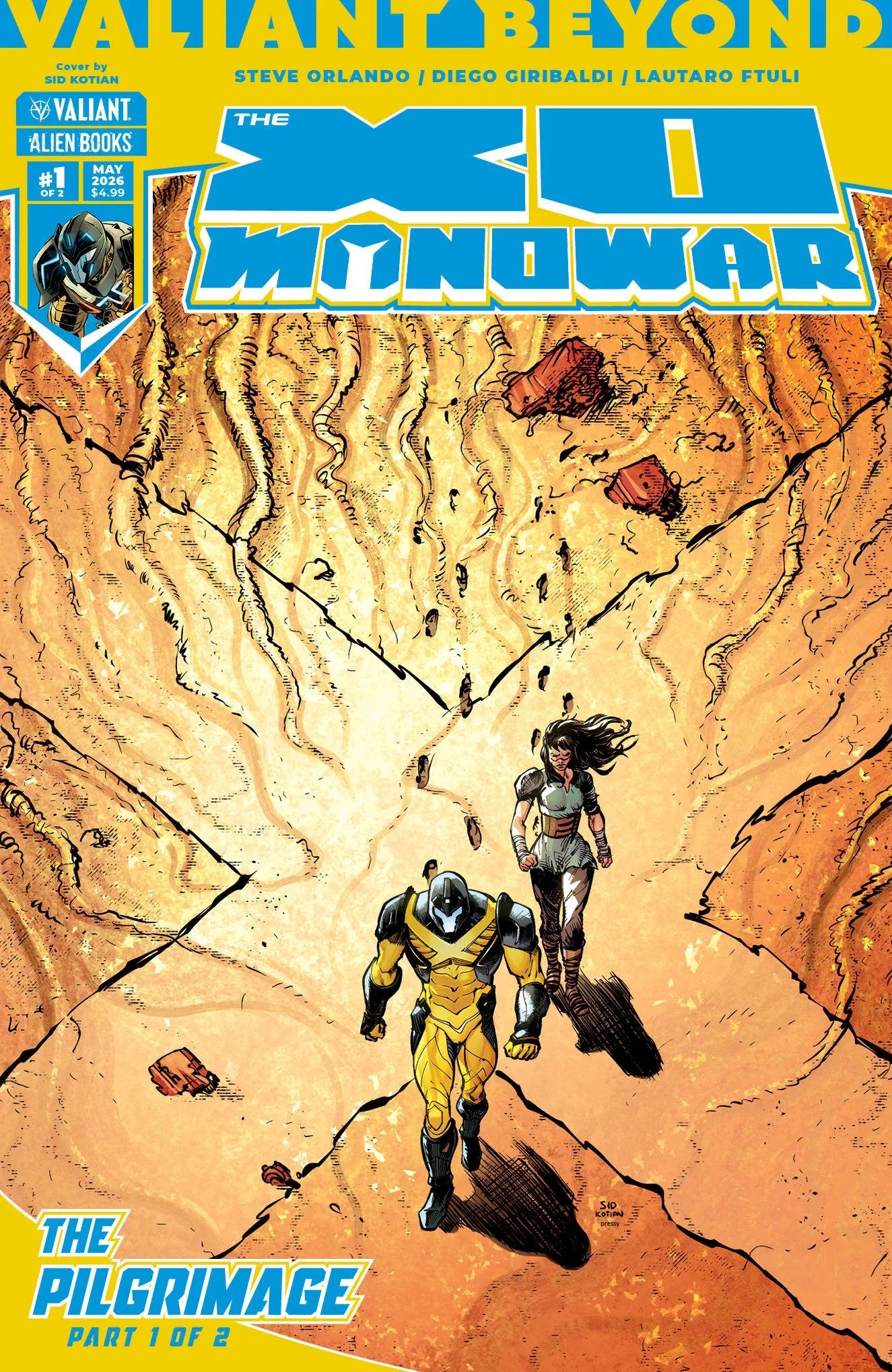 Valiant Beyond: The X-O Manowar #9--The Pilgrimage #1 Cover A (Kotian) ---- 73238818144500911