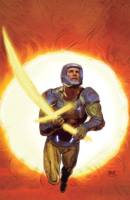 Cover of X-O Manowar: Black, White & Gold #4 Variant C (Guedes Full Art), cover art by Renato Guedes