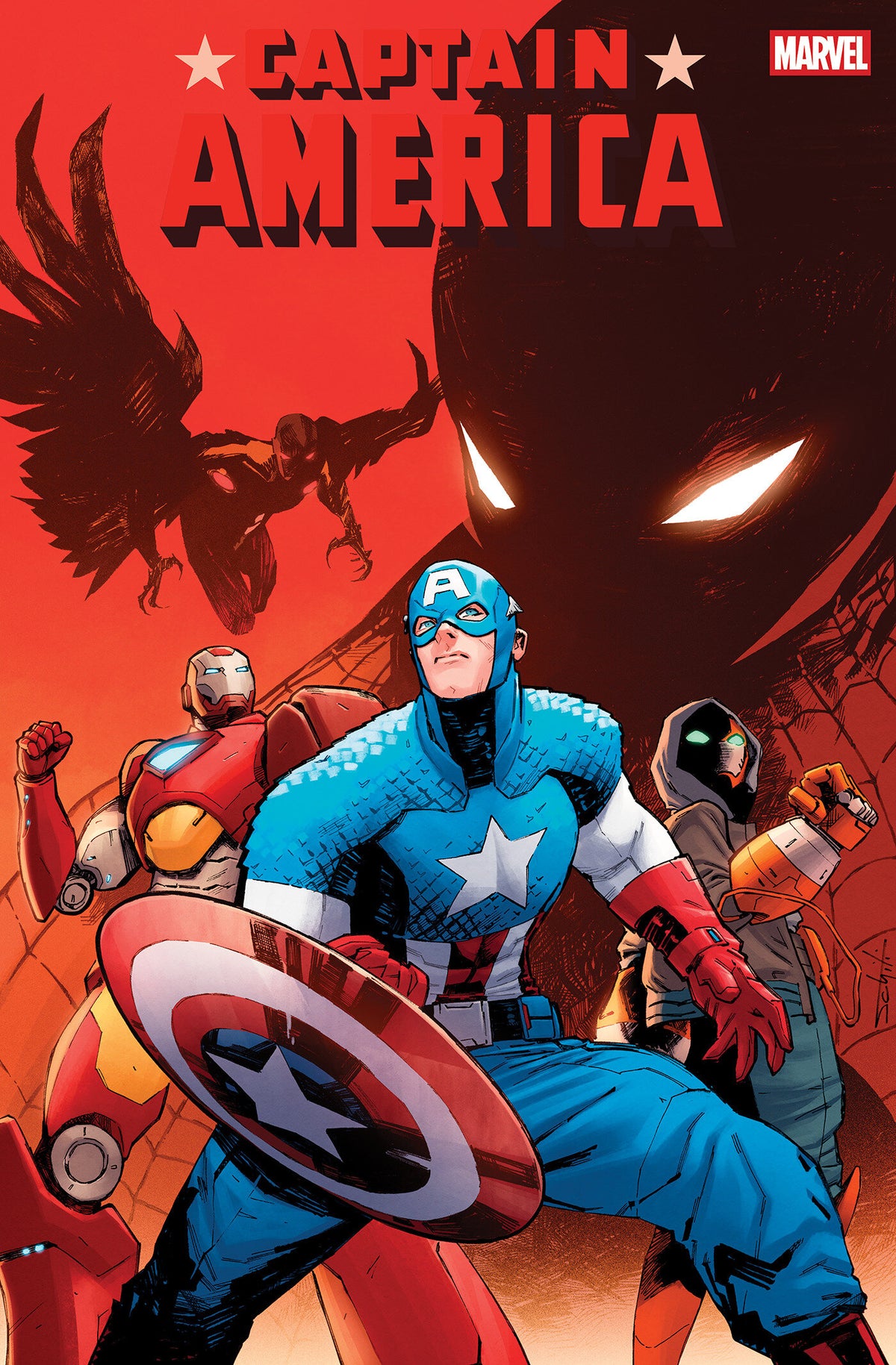 Cover of CAPTAIN AMERICA #20 COVER A, cover art by Valerio Schiti