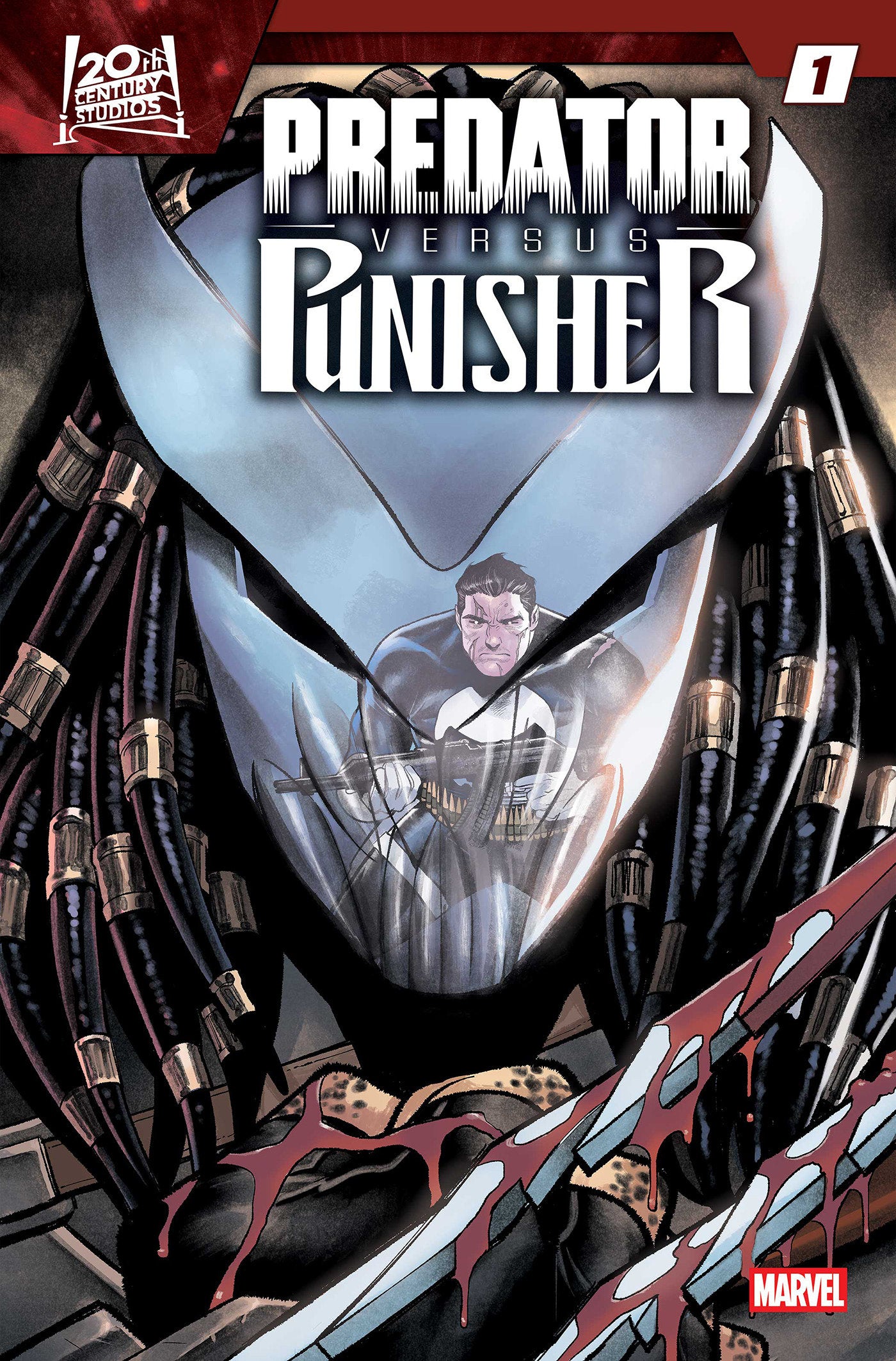 Predator Vs. Punisher #1 Cover G Martin Coccolo Foil Variant