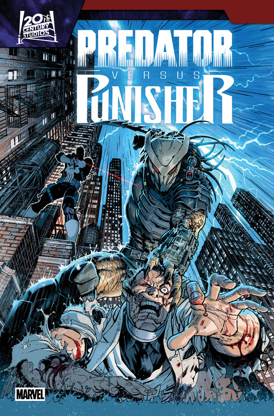 Cover of PREDATOR VS. PUNISHER #3 COVER A, cover art by Dustin Weaver