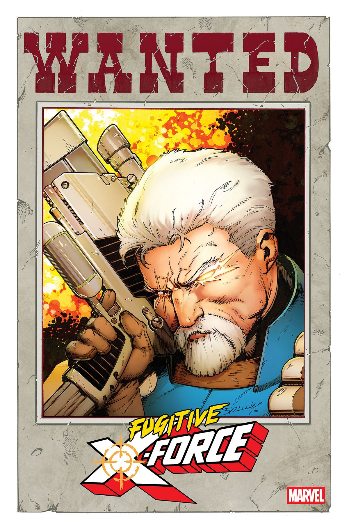 Cover of FUGITIVE X-FORCE #2 COVER B MARK BAGLEY WANTED VARIANT, cover art by Mark Bagley