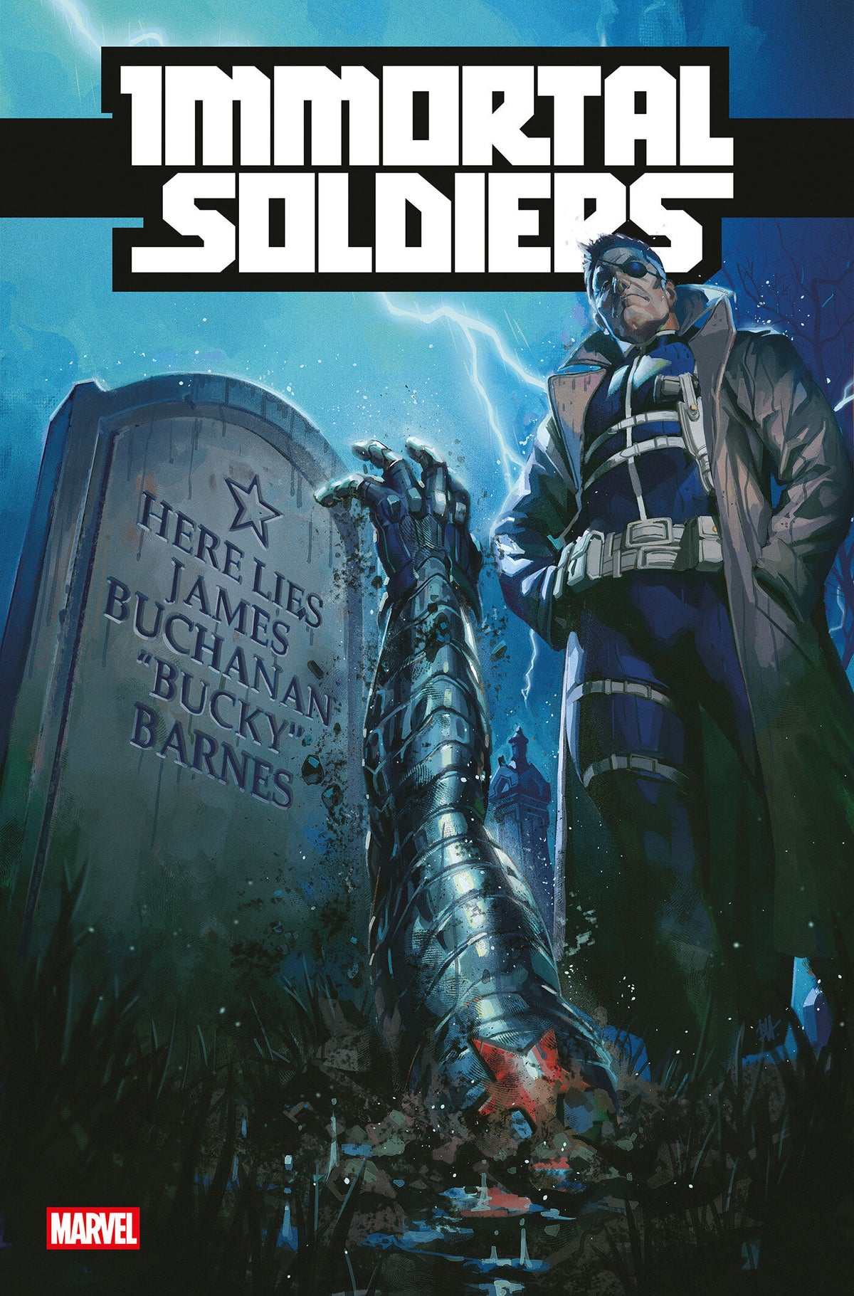 Cover of IMMORTAL SOLDIERS #1 COVER A, cover art by Ben Harvey