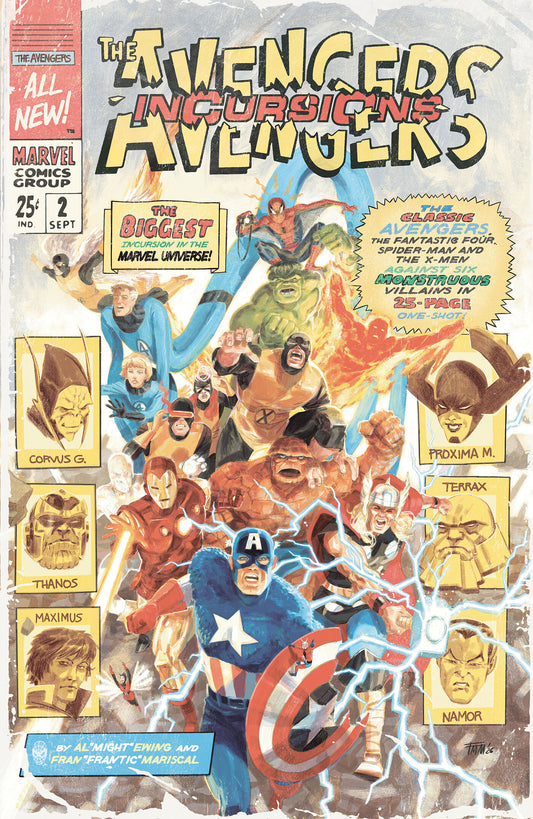 Cover of AVENGERS: INCURSIONS #1 COVER C MARISCAL MANCILLA VARIANT, cover art by Fran Mariscal Mancilla