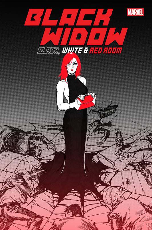 Cover of BLACK WIDOW: BLACK, WHITE & RED ROOM #2 COVER A, cover art by Elena Casagrande