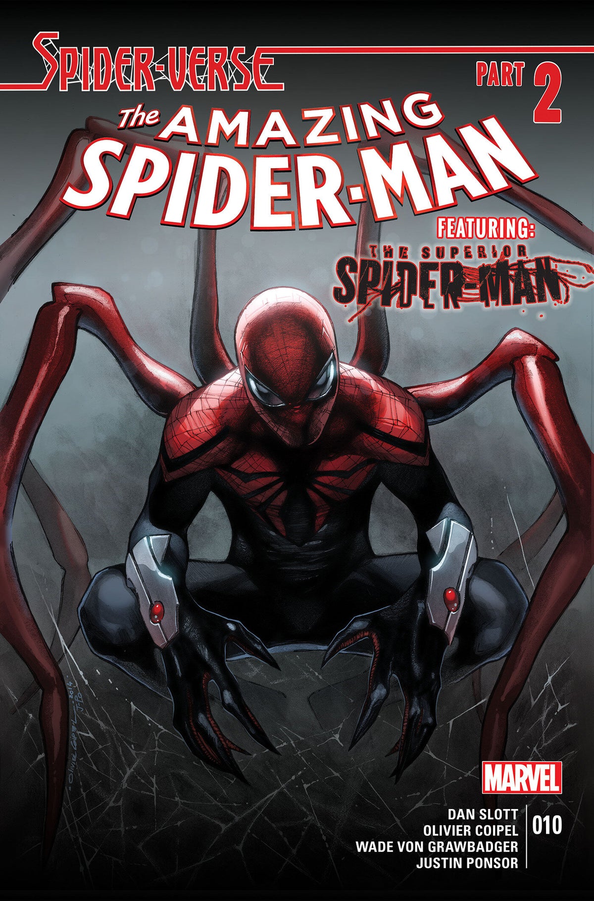 Cover of AMAZING SPIDER-MAN #10 FACSIMILE EDITION, cover art by Olivier Coipel