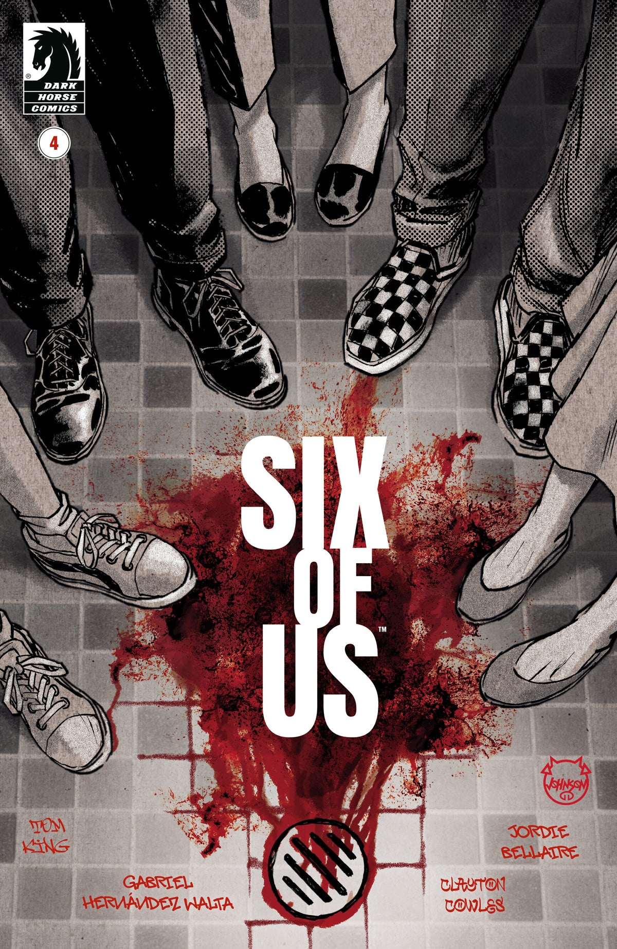 Cover of Six of Us #4 (CVR C) (Dave Johnson), cover art by Dave Johnson