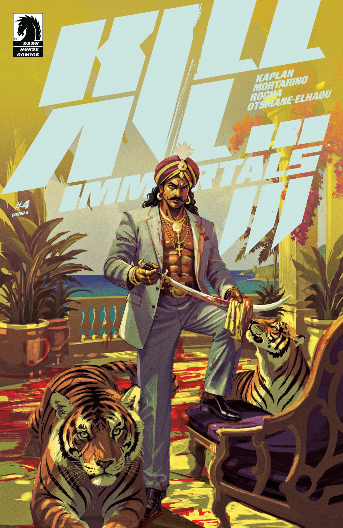 Cover of Kill All Immortals III #4 (CVR A) (Oliver Barrett), cover art by Oliver Barrett
