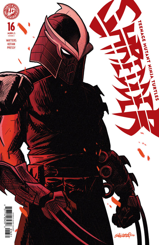 Cover of Teenage Mutant Ninja Turtles: Shredder #16 Variant C (Salcedo), cover art by Jacoby Salcedo