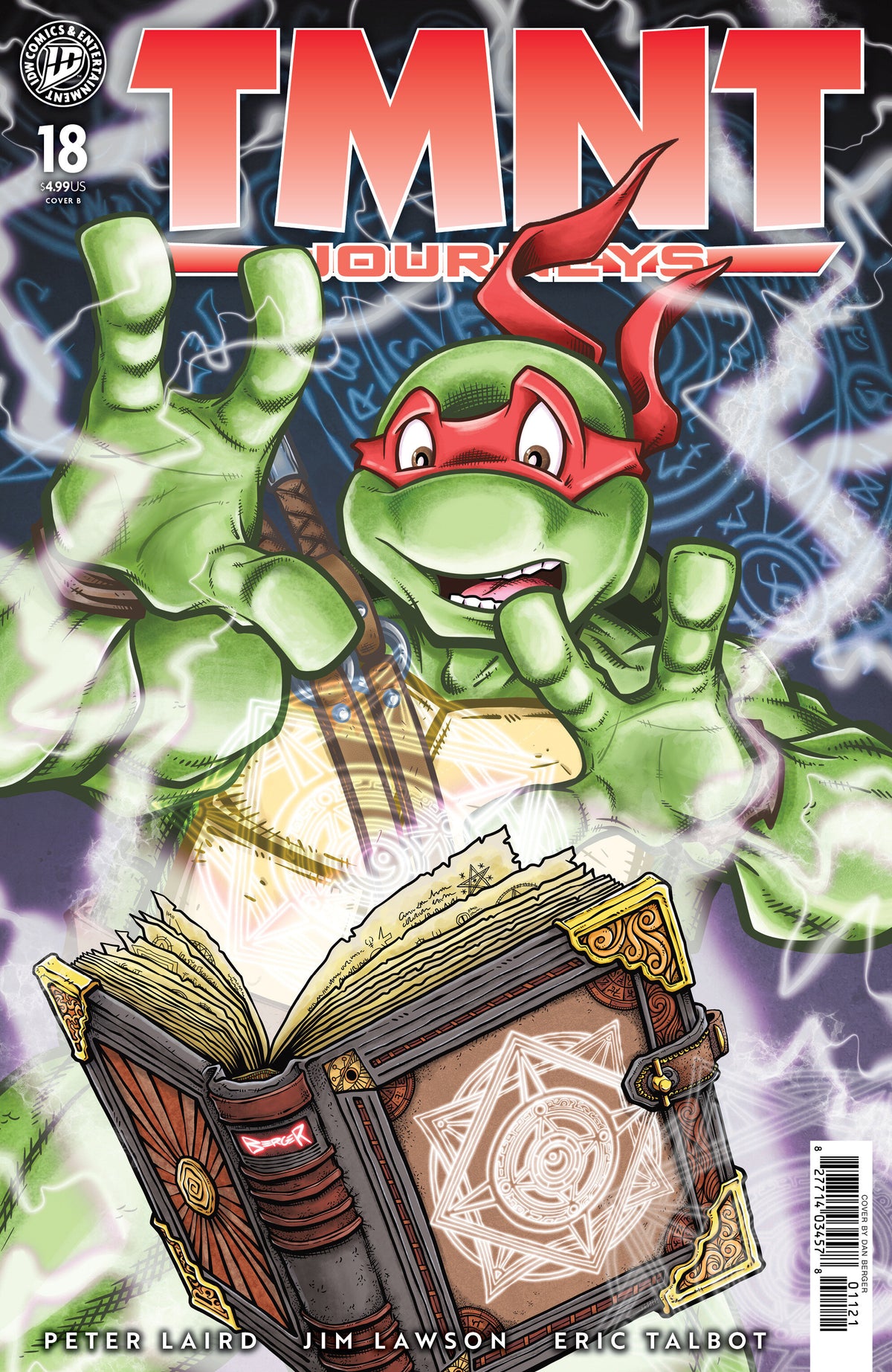 Cover of TMNT: Journeys #18 Variant B (Berger), cover art by Dan Berger
