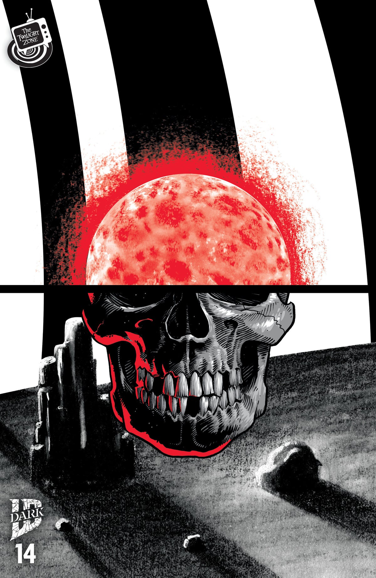 Cover of The Twilight Zone #14 Variant B (J. Gonzo Connecting Set), cover art by J. Gonzo