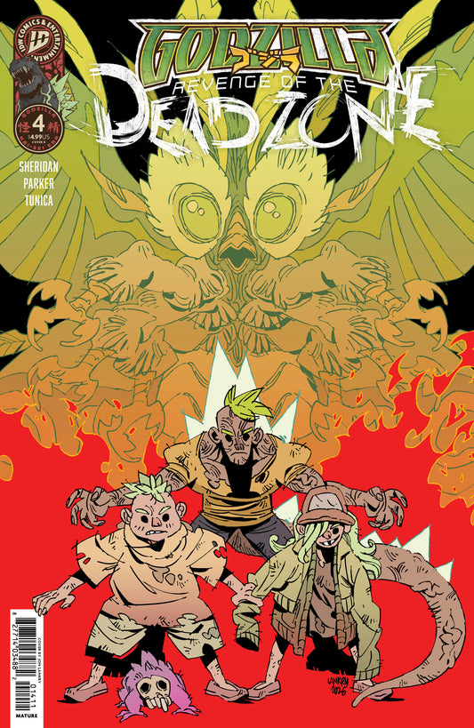 Cover of Godzilla: Revenge of the Deadzone [Kai-Sei Era] #4 Variant B (Lankry), cover art by Jon Lankry