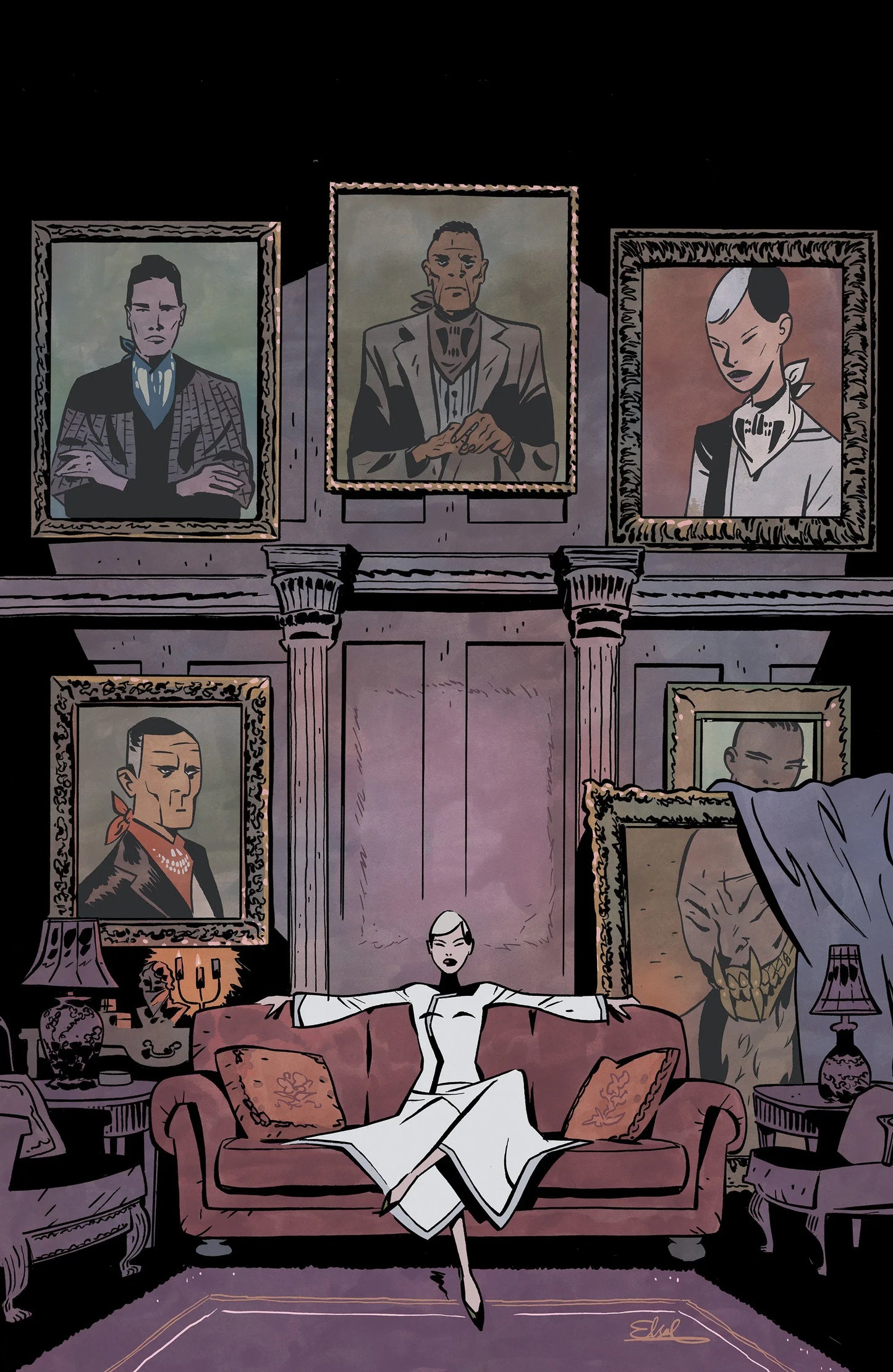 Fall of the House of Slaughter #1 C Variant (Full Art, Charretier) ---- 84428401330701031