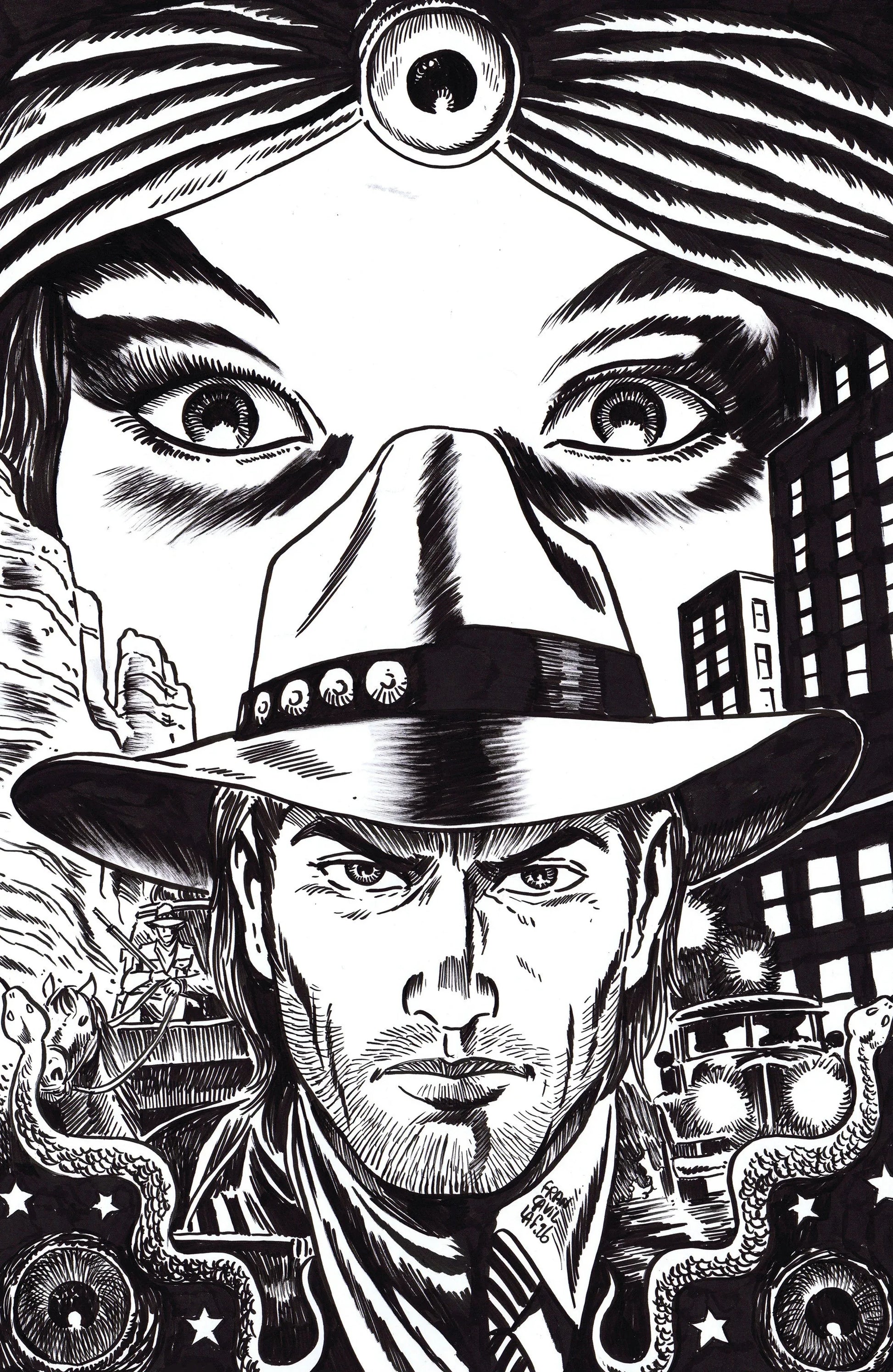 The Life and Death of Lucas Dreamwalker #1 E Unlimited Variant (Full Art, Francavilla) ---- 84428401332101051