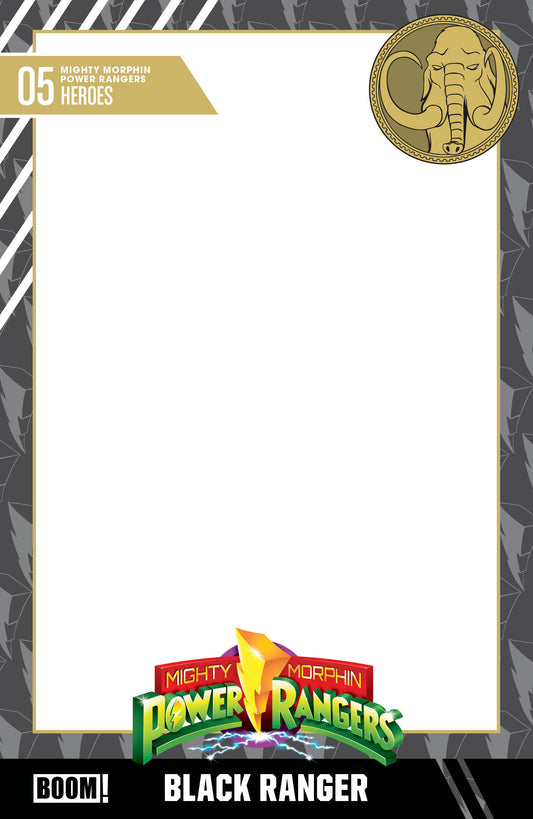 Mighty Morphin Power Rangers (2026) #5 D Trading Card Blank Sketch Variant